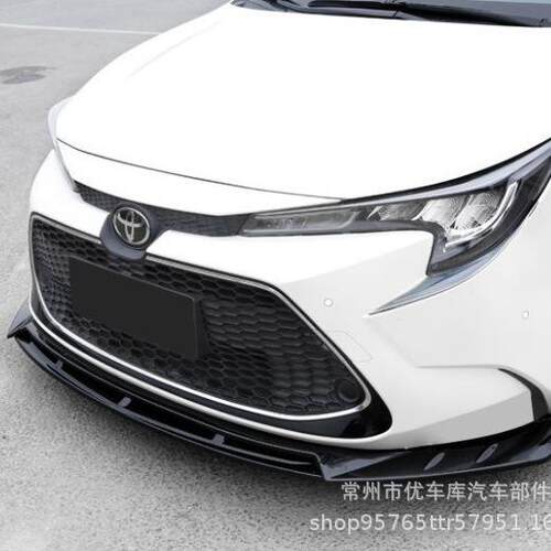 适用于2019新卡罗拉雷凌改装前唇前铲前包围三段式烤漆碳纤纹防护