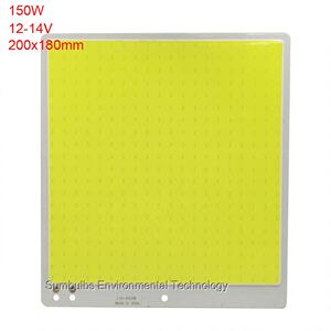 200x180MM直流12V-14V 150W大功率方形COB面光源LED封装灯板冷白