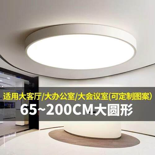 超大1.2米LED吸顶灯卧室灯一米客厅灯圆形主卧1米圆灯大工程灯具