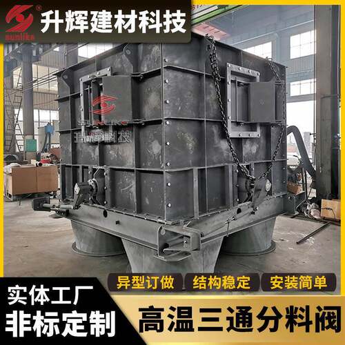 三通分料器电液动挡板方口侧三通分料阀物料输送分流阀分料卸料器