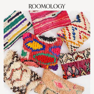 Roomology摩洛哥进口手工羊毛抱枕沙发靠枕汽车靠垫午睡枕腰枕