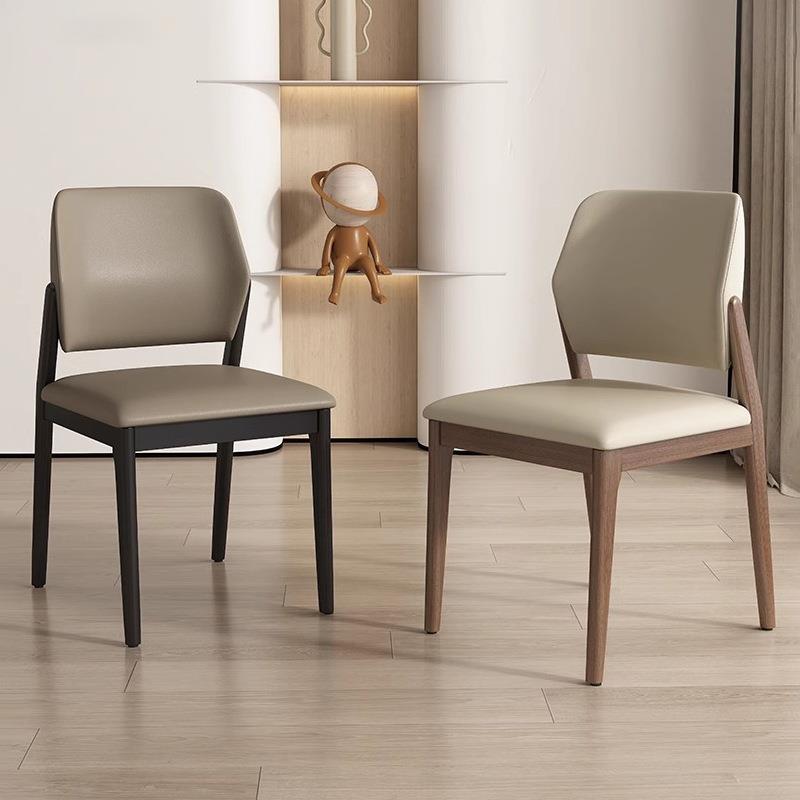 意式轻奢餐椅设计师靠背椅北欧家用白蜡木实木椅子现代简约书桌椅