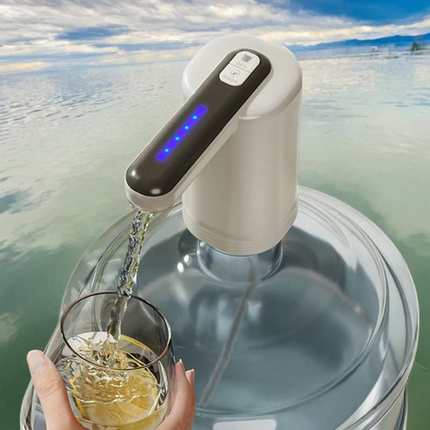 新款伙妹电抽水器压水泵全自动上水器双泵水抽子桶装水电动家用饮