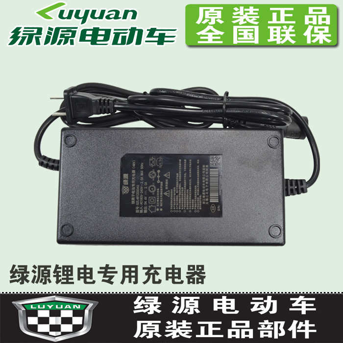 绿源电动车原装锂电池电瓶车充电器48V12Ah10安专用48V-20E-M正品