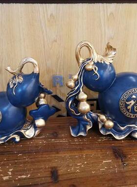 福禄双全摆件 玄关电视 酒柜装饰 现代创意个性工艺品