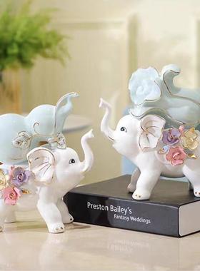 两件套家装居公室创意摆设葫白菜陶瓷大办葫芦白菜象摆件客芦厅电