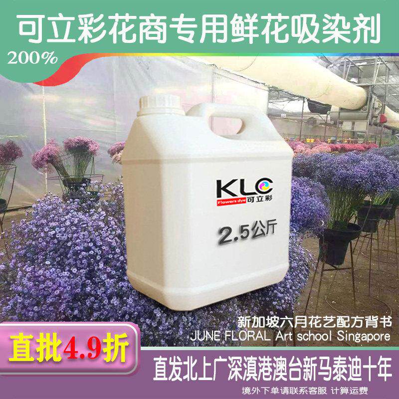 满天星玫瑰康乃馨染色剂 2.5L高浓度染料 适用于DIY花艺吸染套件