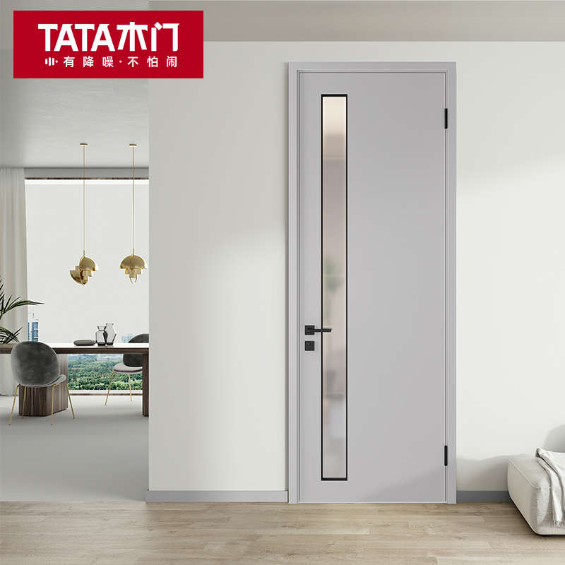 TATA木门 极简厕所门室内门简约厨房门洗手间卫生间玻璃门Z001B