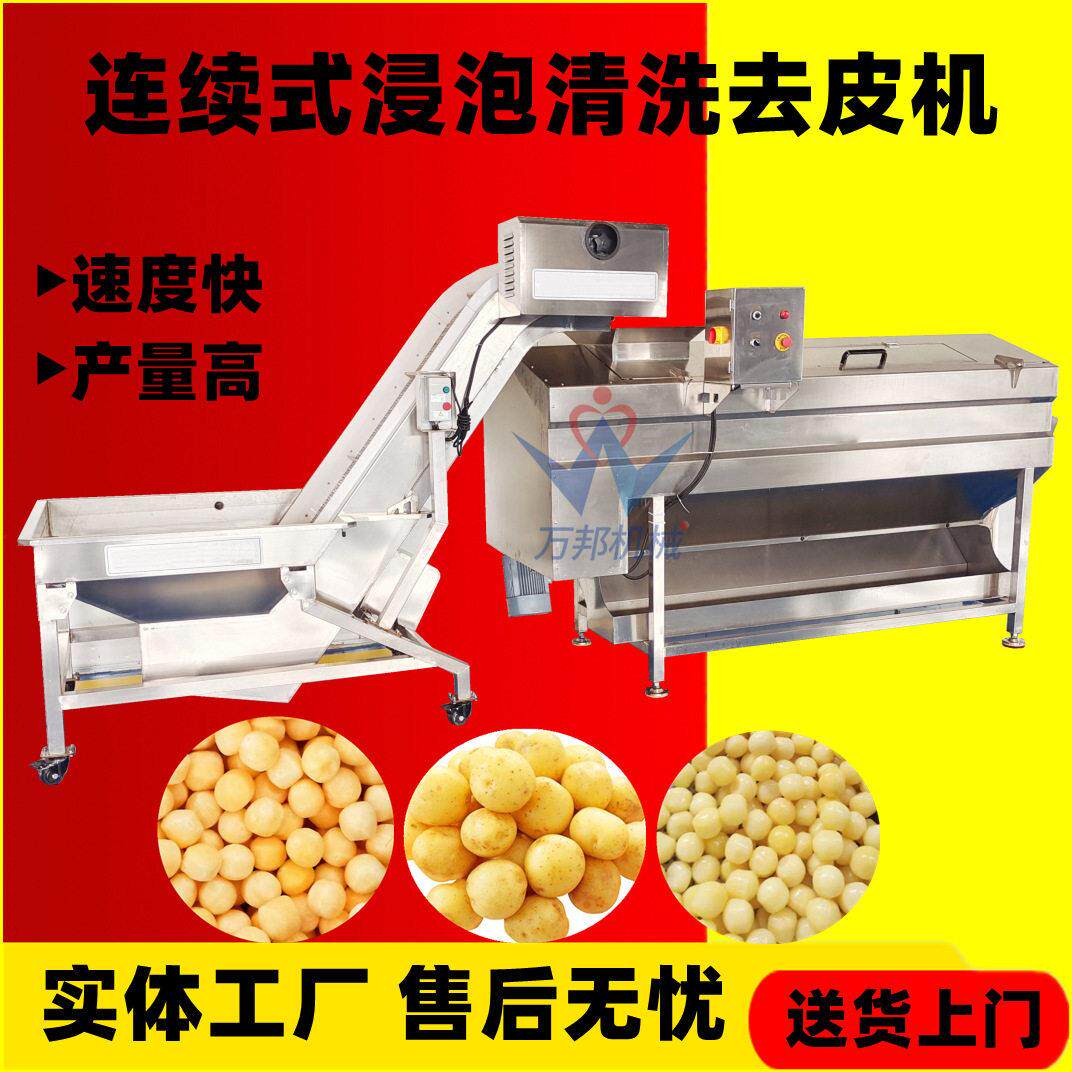 大型红苕去皮设备番羌清洗机果蔬加工桃胡萝卜去皮机