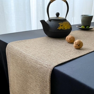 桌和泡茶旗桌布茶席中式 茶桌旗布条茶日式 风茶几艺ll干布长条禅意