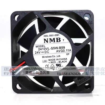 NMB 2410VL-S5W-B59 24V 0.11A 6025 发那科防水散热风扇 6CM
