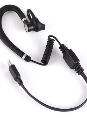 中晨对讲机配件610A耳机线 线专用迷你对讲机耳挂式耳机降噪对讲