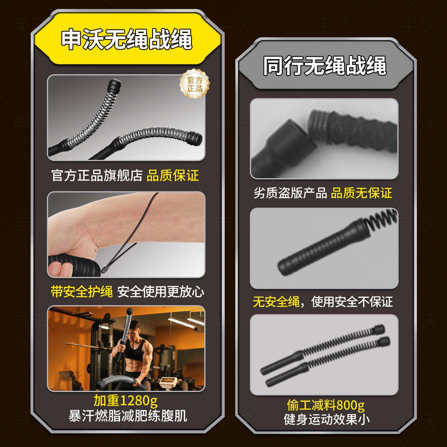 家无绳战绳用健甩大男士减肥SW-8-24运动器材室身内力量训练绳锻