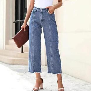 womens jeans high waisted wide leg loose fit straight leg
