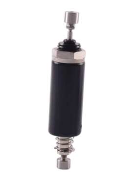 长行程可调黑色静音圆管式电磁铁点击测试寿命用直流推拉式电控锁