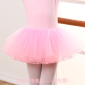 儿童舞蹈纱裙女童半身裙短裙跳舞芭蕾舞舞裙蓬蓬裙练功服白色裙子