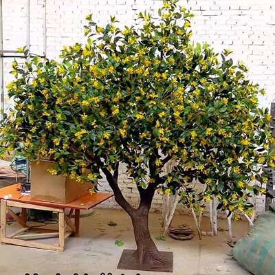 桂花树人造假树金桂花树室外工程造景摆设大型景观树绿植真