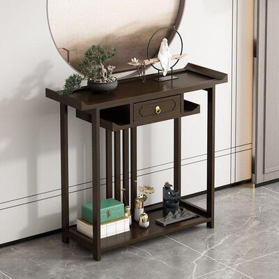 桌新中式供现代简约玄关pxx6557M桌条条案桌长香案家中用财神堂台