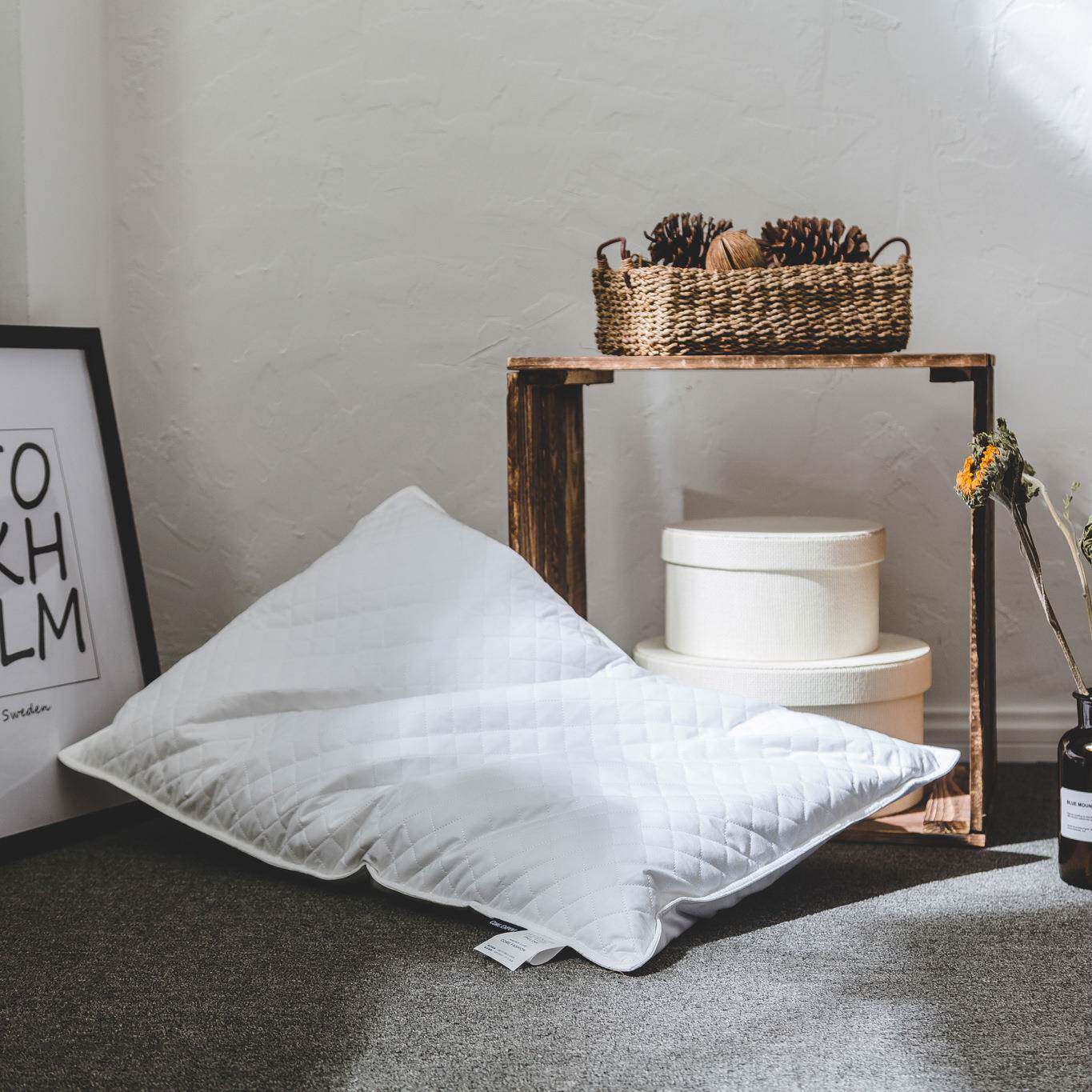 长方形枕头 荞麦壳纯棉枕头护颈椎助睡眠低枕成人硬枕枕芯荞麦