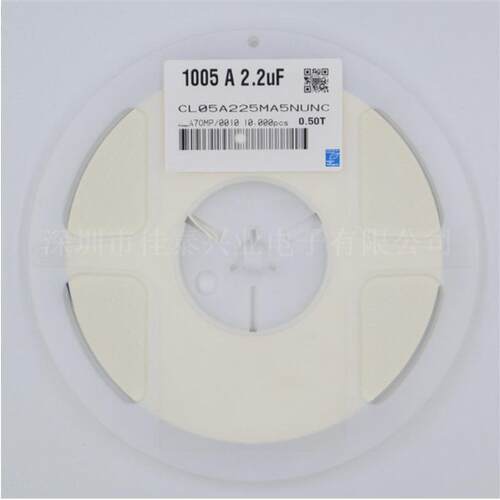 贴片电容CL05A225MA5NUNC0402225MX5R25V20%2.2UF