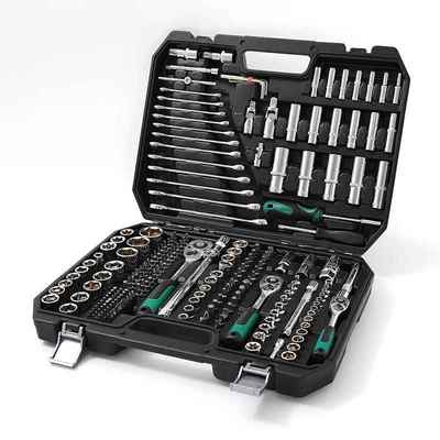 216PCS黑盒组套工具箱棘轮扳手铬钒钢套筒多型号组合汽车维修工具