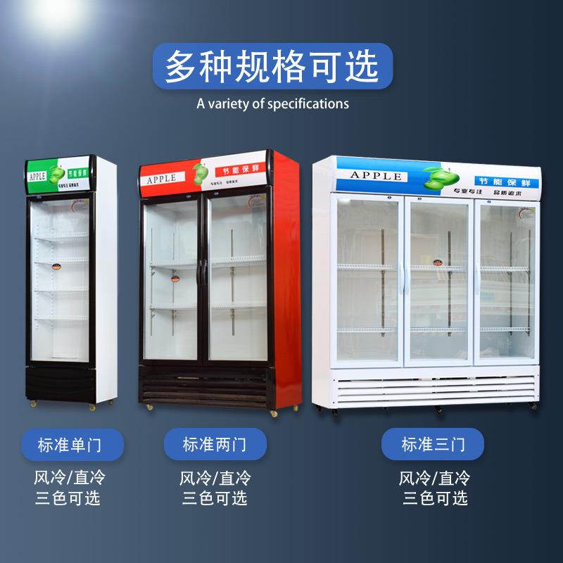 啤酒柜商用立式冰箱大容量保鲜柜小超市便利店蔬果饮料冷藏展示柜