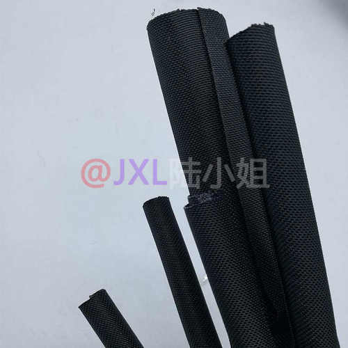 自卷式开口式编织网管 拉链编制网管 粘扣魔术贴线束编织套管生产