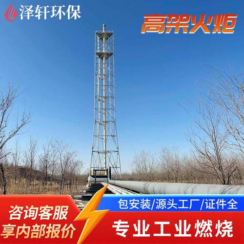 石化炼油架火炬 石油化工废气放空燃烧装置 安全防爆火炬系统