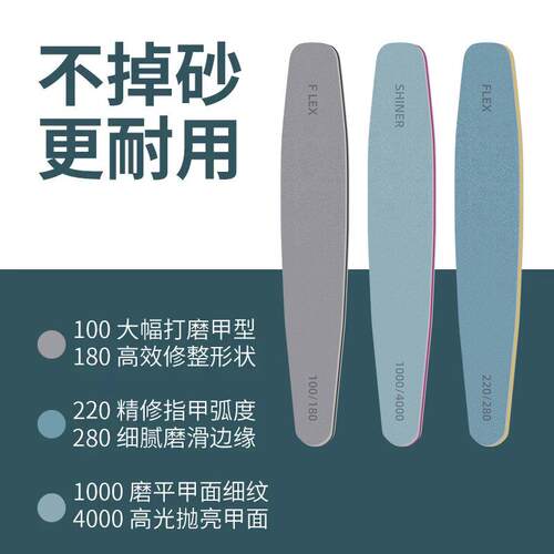 Nail file and buffer, a dual-sided nail grooming tool for sh