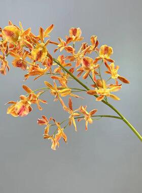 新中式彷真花单支手感米兰假花绢花客厅家居摆件兰花婚庆摄影道具