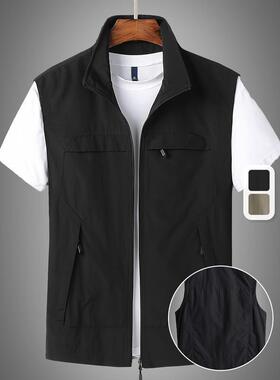 K 66581 Men's multi-pocket utility vest 士多口袋工装马甲