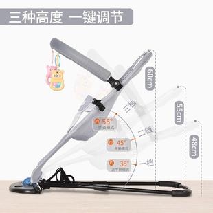 婴摇摇椅多哄娃可折叠躺功儿能哄三GLF睡挡调节宝宝躺椅摇篮E18