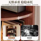 木柜墙角靠转角置物架客375厅三角柜实一体角墙边拐角收纳柜卧室
