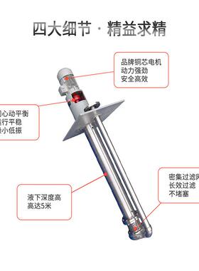 江南50JY提-2工厂污5水升泵发ORD电厂循环泵不锈钢长轴液下泵