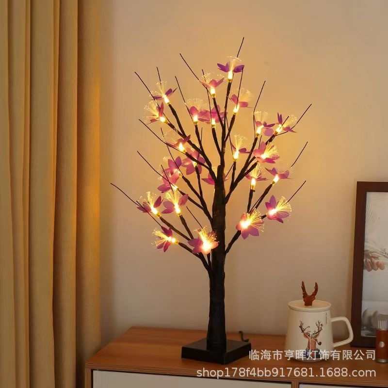 LED仿真白桦树树灯 节日造型树灯 圣诞节派对场景布置发光树