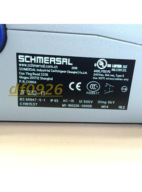 全新原装schmersal施迈赛脚踏开关ZF 232-11质保一年