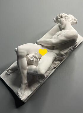 北欧简约覆古艺术石膏像人物雕塑酒柜玄关装饰摆饰美术教具礼物