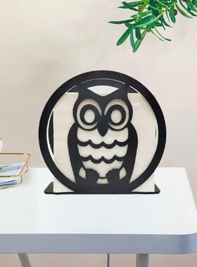 创意现代简约金属纸巾收纳架 家居客厅浴室纸巾收纳盒铁艺工艺品