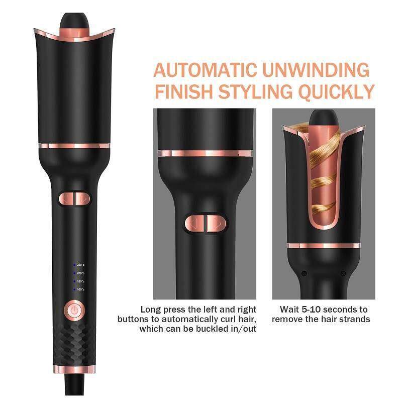 Auto Rotating Ceramic Hair Curler Curling Iron Styling Tool