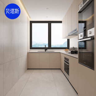 橱柜台面整体家用 厨房 定杭州厨柜家用定开放式做制一体石英石