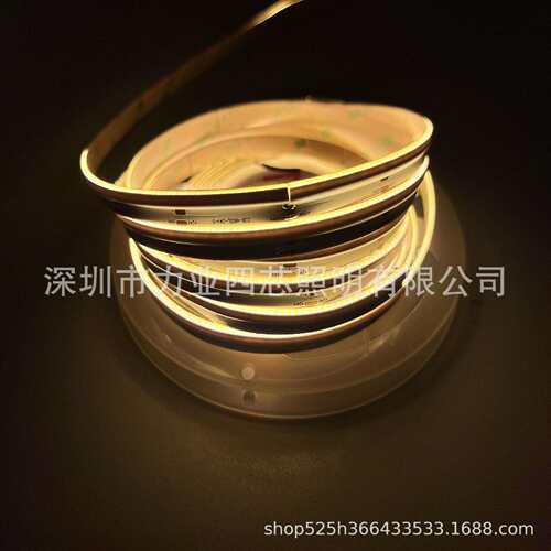 新COB侧发光灯带单色 480灯8mm宽低压24vLED COB侧发光超薄灯条 - 封面