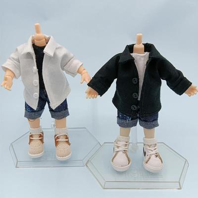 娃衣小ob11娃衣ymy男装 bjd娃衣衬衫12分娃配件手办素体10cm左右