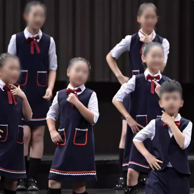 正品六一儿女童合唱装演出服男童合礼服中小学生表演朗诵纱服裙大