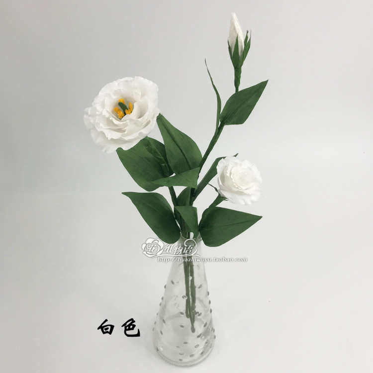 材料纸技包花diy桔梗纸手工套件洋 枝课藤皱劳20纸花仿真花学习
