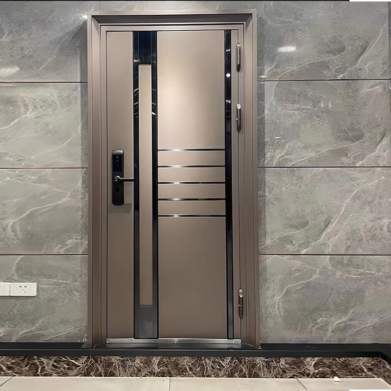 不锈钢门韩式门入户门防盗门中门通风子母进户门安全门别墅大门