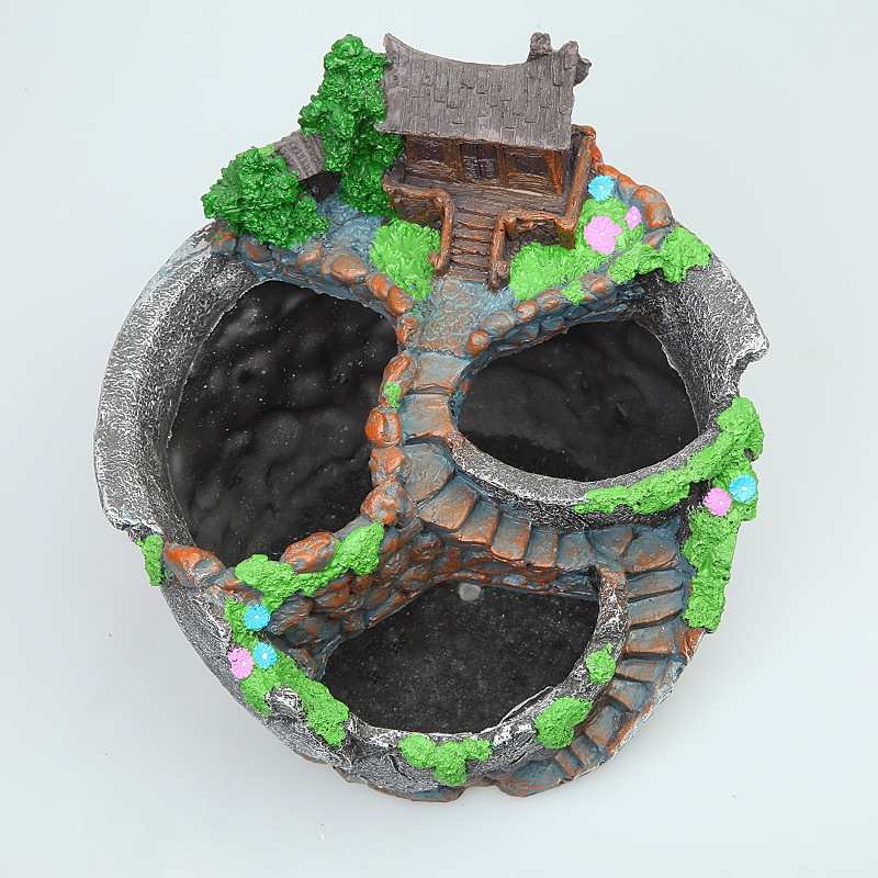 多肉花盆创意空中花园树脂花盆 大号多肉微景观拼盘花盆摆件批发