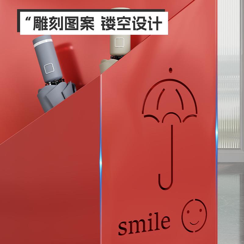 雨伞收纳架大容量酒店大堂轻奢雨伞架商用伞桶雨伞沥水存放置物架
