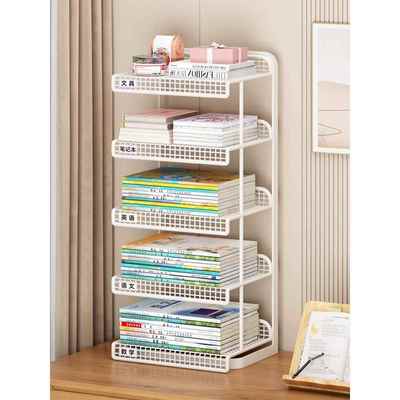 学科分类置物架学生书桌书本收纳架桌面书架立式多层书立架子a4文件收纳整理盒办公文具用品大全文件柜分层架