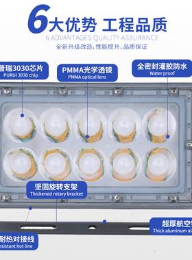led投射灯防水一束光酒店建筑楼体外墙亮化灯铝合金外壳高亮度