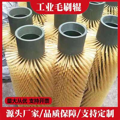 直销工业毛刷辊毛刷辊筒尼龙毛刷辊玻璃清洗机毛刷辊清洁滚筒